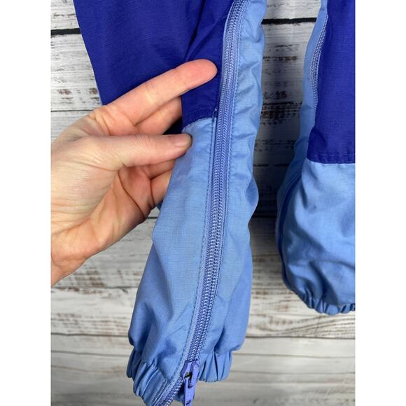 Vintage Columbia Kids Blue Colorblock Adjustable Ski Overalls Snow Bibs Size 4T - Picture 7 of 12